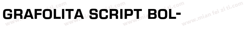grafolita script bol字体转换